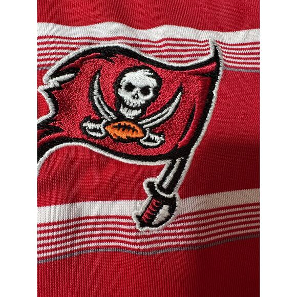 Antigua Tampa Bay Bucs Striped‎ Performance Polo Size XXL - Picture 2 of 10